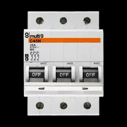 MERLIN GERIN 25 AMP TYPE 2 M6 TRIPLE POLE MCB CIRCUIT BREAKER C45N 8403