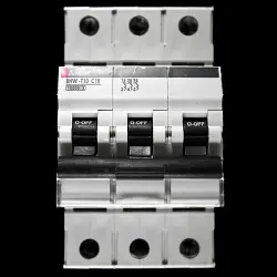 MITSUBISHI 16 AMP CURVE C 10kA TRIPLE POLE MCB CIRCUIT BREAKER BHW-T10