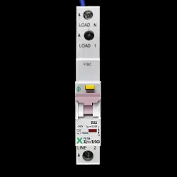 MOELLER 32 AMP CURVE B 10kA 30mA RCBO TYPE AC XPOLE PKSM-32/1N/B/003