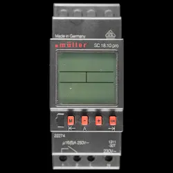 MULLER 16 AMP DIGITAL TIME SWITCH PROGRAMMABLE 24 H 7 DAYS 1NO SC18.10PRO