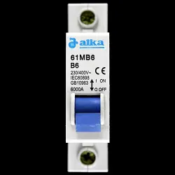 ALKA 6 AMP CURVE B 6kA MCB CIRCUIT BREAKER 61MB6