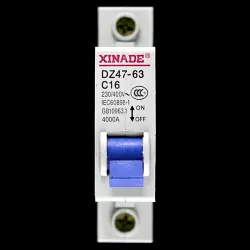 XINADE 16 AMP CURVE C 4kA MCB CIRCUIT BREAKER DZ47-63