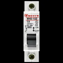 TREVIS 2 AMP CURVE C 6kA MCB CIRCUIT BREAKER M40-102