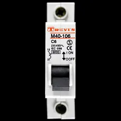 TREVIS 6 AMP CURVE C 6kA MCB CIRCUIT BREAKER M40-106
