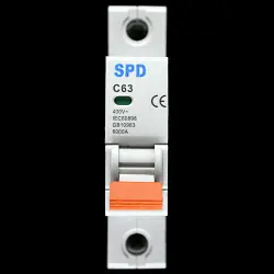 SPD 63 AMP CURVE C 6kA MCB CIRCUIT BREAKER
