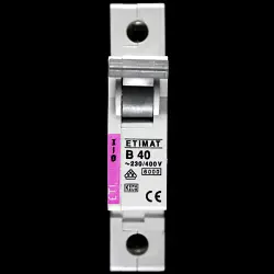 ETI 40 AMP CURVE B 6kA MCB CIRCUIT BREAKER ETIMAT