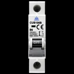 WHITECLIFFE 6 AMP CURVE B 6kA MCB CIRCUIT BREAKER CUB106B