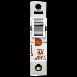 DURHAM SWITCHGEAR 6 AMP TYPE 2 M9 MCB CIRCUIT BREAKER DDM2B106