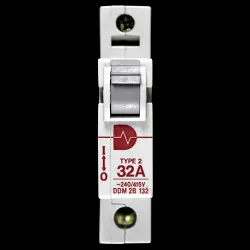 DURHAM SWITCHGEAR 32 AMP TYPE 2 M9 MCB CIRCUIT BREAKER DDM2B132