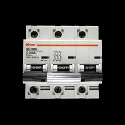 HHON C 100 MCB TRIPLE POLE 10kA CIRCUIT BREAKER NC100H