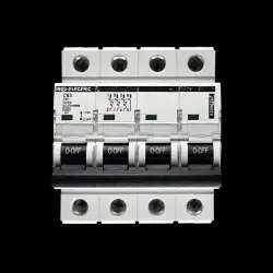 INDU-ELECTRIC C 63 MCB FOUR POLE 10kA CIRCUIT BREAKER 62000747