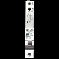 RECO B 20 RCBO 6kA 30mA RCBO TYPE AC RCBO1-20/30