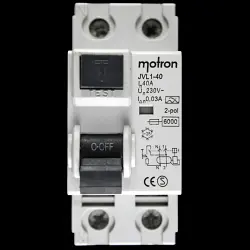 MOTRON 40 RCCB DOUBLE POLE 30mA TYPE A JVL1-40