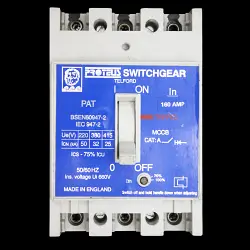 PROTEUS 160 AMP 25kA TRIPLE POLE MCCB SWITCHGEAR PAT160 LLBAAT160