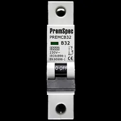 PREMSPEC 32 AMP CURVE B 6kA MCB CIRCUIT BREAKER PREMCB32