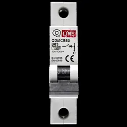 QLINE 63 AMP CURVE B 6kA MCB CIRCUIT BREAKER QDMCB63