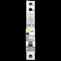 RS 40 AMP CURVE B 6kA 30mA RCBO TYPE AC 6606929 EUB1R.40/1B