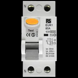 RS 80 RCD DOUBLE POLE 30mA TYPE AC EUR1