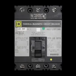 SQUARE D 100 TRIPLE POLE 18kA MCCB FAL36100 SERIES 2
