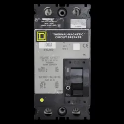 SQUARE D 100 AMP MCCB DOUBLE POLE 25kA SFAL2100 SERIES 2