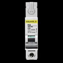 SQUARE D 63 AMP CURVE C 10kA MCB CIRCUIT BREAKER KQ 10C163