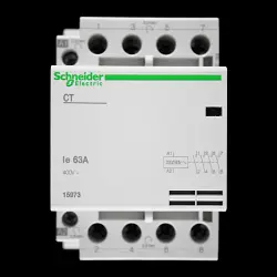 SCHNEIDER 63 AMP FOUR POLE NO CONTACTOR 220/240V COIL 15973