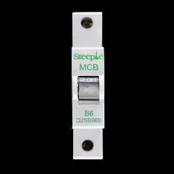 STEEPLE B 6 MCB 6kA CIRCUIT BREAKER D2SB06B WC