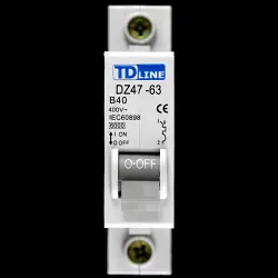 TD LINE 40 AMP CURVE B 6kA MCB CIRCUIT BREAKER DZ47-63