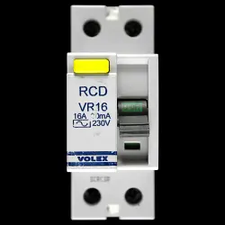 VOLEX 16 RCD DOUBLE POLE 30mA TYPE AC VR16