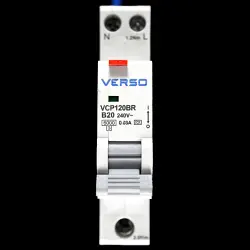 VERSO B 20 RCBO 6kA 30mA TYPE A VCP120BR