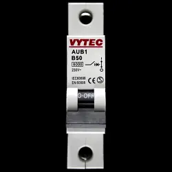 VYTEC 50 AMP CURVE B 6kA MCB CIRCUIT BREAKER AUB1