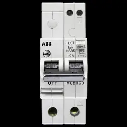 ABB WYLEX 10 AMP CURVE C M6 30mA DOUBLE POLE RCBO MCB RCD NSBS 10/2