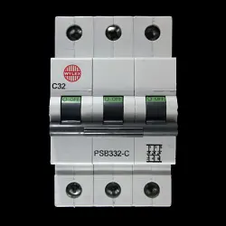 WYLEX 32 AMP CURVE C 10kA TRIPLE POLE MCB CIRCUIT BREAKER PSB332-C