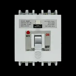 WYLEX 40 AMP 30mA FOUR POLE ELCB RCD WES 40/4
