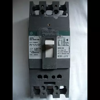 GENERAL ELECTRIC 225 AMP TRIPLE POLE MCCB TFK236F000 FRAME ONLY TFK