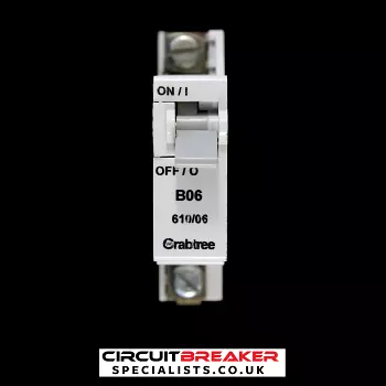 CRABTREE 6 AMP CURVE B 3kA MCB CIRCUIT BREAKER SB6000 610/06