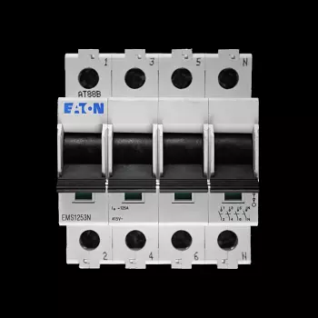 EATON 125 AMP FOUR POLE MAIN SWITCH DISCONNECTOR EMS1253N