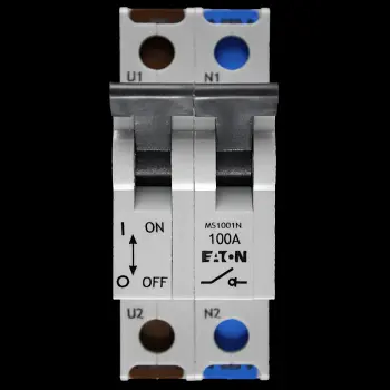 EATON 100 AMP DOUBLE POLE MAIN SWITCH DISCONNECTOR MS1001N