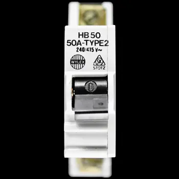 WYLEX 50 AMP TYPE 2 M9 MCB CIRUCIT BREAKER HB50 STOTZ