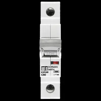 DORMAN SMITH 50 AMP CURVE C 10kA MCB CIRCUIT BREAKER K1PC50
