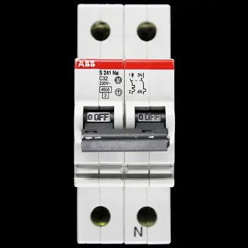 ABB 32 AMP CURVE C 4.5kA SP&N MCB CIRCUIT BREAKER S241NA