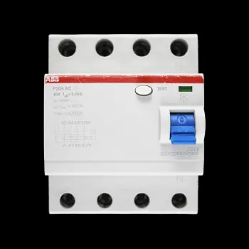 ABB 40 AMP 30mA FOUR POLE RCCB TYPE AC F204 2CSF204001R1400