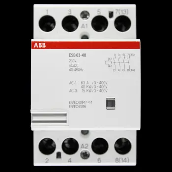 ABB 63 AMP FOUR POLE NO CONTACTOR 230V AC/DC COIL ESB 63-40