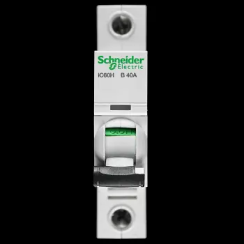SCHNEIDER 40 AMP CURVE B 10kA MCB CIRCUIT BREAKER A9F53140 IC60H