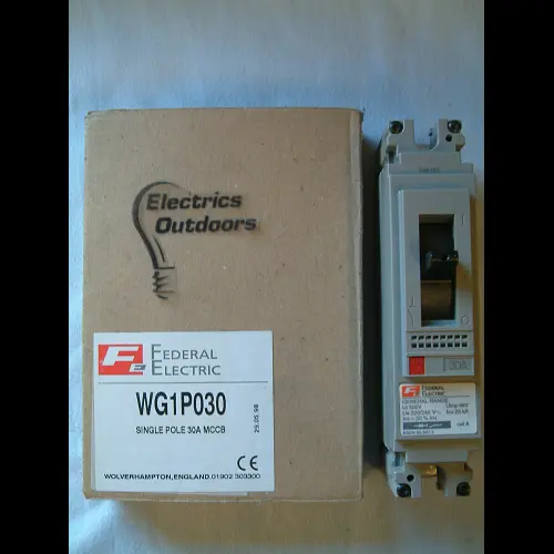 FEDERAL ELECTRIC 30 AMP 25kA MCCB 220/240V WG1P030 GENERAL RANGE BS EN 60947