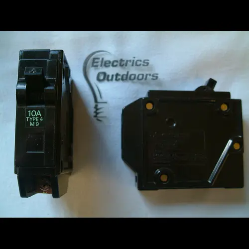 MITSUBISHI 10 AMP TYPE 4 M9 MCB CIRCUIT BREAKER 240/415V BH-PS NO FUSE BS3871