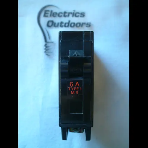 MITSUBISHI 6 AMP TYPE 1 M9 MCB CIRCUIT BREAKER 240/415V BH-PS NO FUSE BS3871