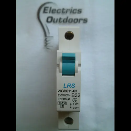 LRS 32 AMP CURVE B 10kA MCB CIRCUIT BREAKER WGB011-63