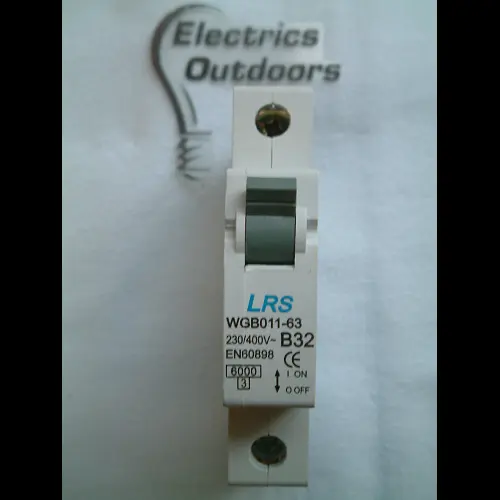 LRS 32 AMP CURVE B 6kA SINGLE POLE MCB CIRCUIT BREAKER 230 WGB011-63 BS EN 60898