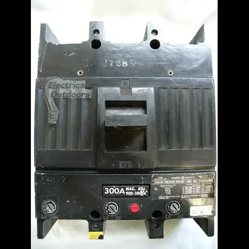 GENERAL ELECTRIC 300 AMP TRIPLE POLE MCCB TJK436F000
